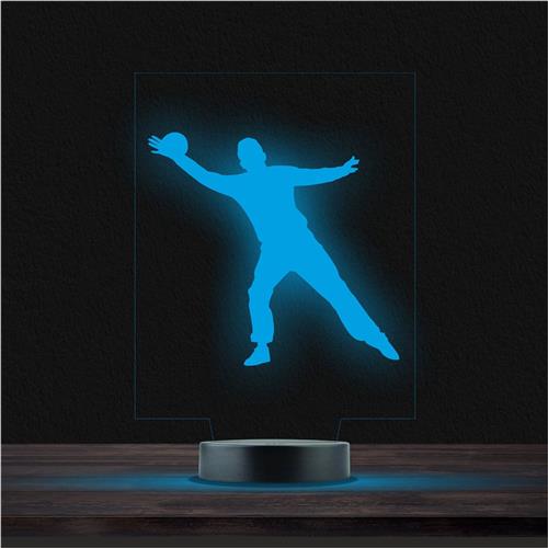 Led Lamp Met Gravering - RGB 7 Kleuren - Houd Bal Tegen