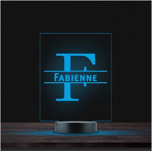 Led Lamp Met Naam - RGB 7 Kleuren - Fabienne