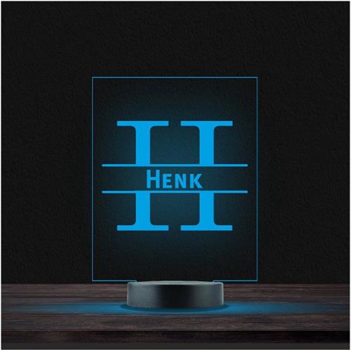 Led Lamp Met Naam - RGB 7 Kleuren - Henk