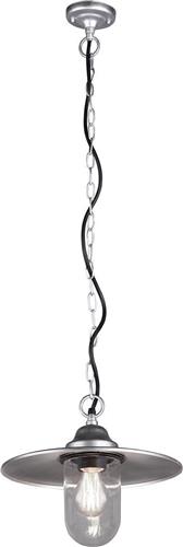 LED Tuinverlichting - Hanglamp - Trion Brinito - Plafond - E27 Fitting - Mat Grijs - Aluminium