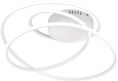 LED Plafondlamp - Plafondverlichting - Trion Bilona - 36W - Natuurlijk Wit 4000K - Dimbaar - Rond - Mat Wit - Aluminium