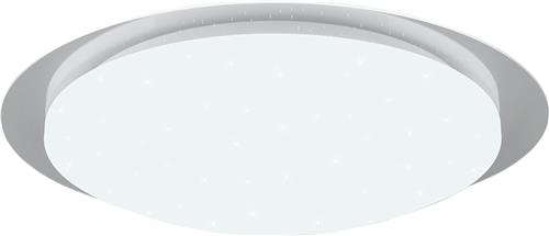 LED Plafondlamp - Badkamerlamp - Trion Frozen - 18.5W - RGBW - Dimbaar - Afstandsbediening - Sterlicht - Rond - Mat Wit - Kunststof