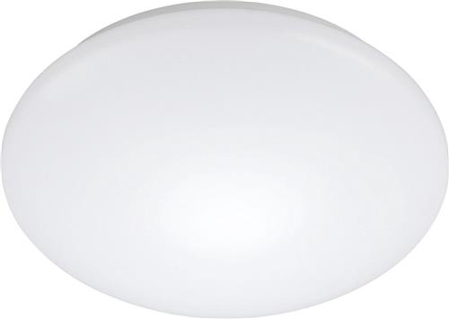 LED Plafondlamp met Bewegingssensor - Strum - 24W - Opbouw Rond - Natuurlijk Wit 4200K - 360° - Mat Wit - Aluminium