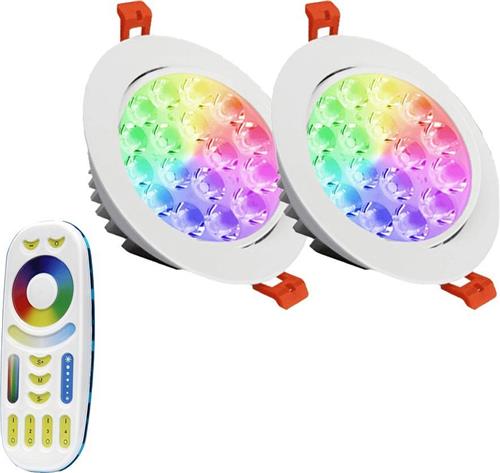 Milight RGBWW led inbouwspot set 9 Watt