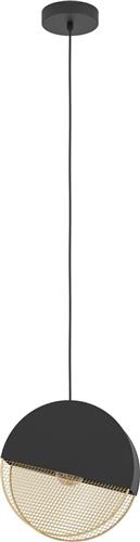 EGLO Mumbles Hanglamp - E27 - 28,5 cm - Zwart/Goud