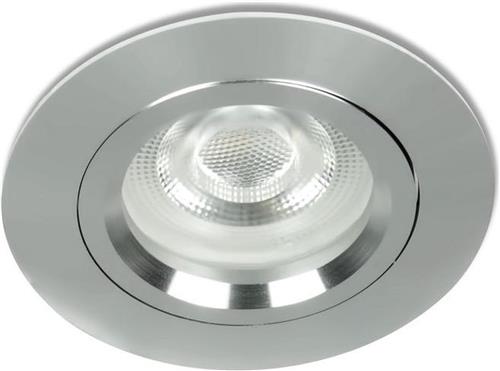 LED Mini inbouwspot Tarik -Rond RVS Look -Koel Wit -Niet Dimbaar -3.4W -Integral LED