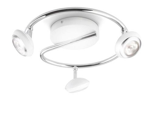 Philips myLiving Sepia - Plafondspot - 3 spots - LED - Wit