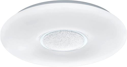 LED Plafondlamp - Trion Ako - 21W - Aanpasbare Kleur - Dimbaar - Afstandsbediening - Rond - Mat Wit