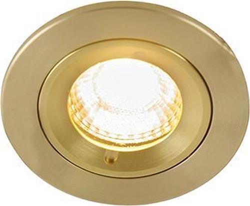 QAZQA xena - Moderne Inbouwspot voor badkamer - 1 lichts - Ø 7.9 cm - Goud -