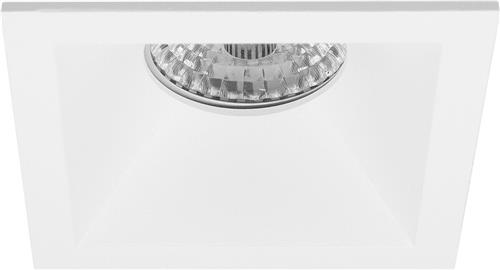 Spot Armatuur GU10 - Proma Pollon Pro - GU10 Inbouwspot - Vierkant - Wit - Aluminium - Verdiept - 82mm