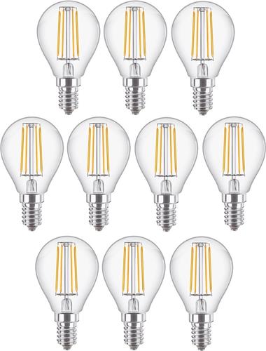 10 stuks Philips LED kogellamp E14 4.3W 470lm 2700K helder Niet dimbaar P45
