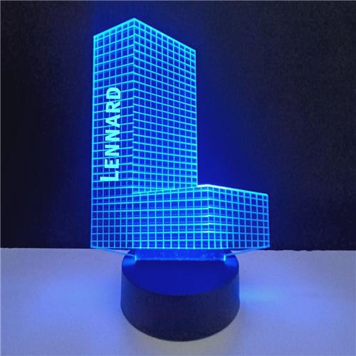 3D LED Lamp - Letter Met Naam - Lennard