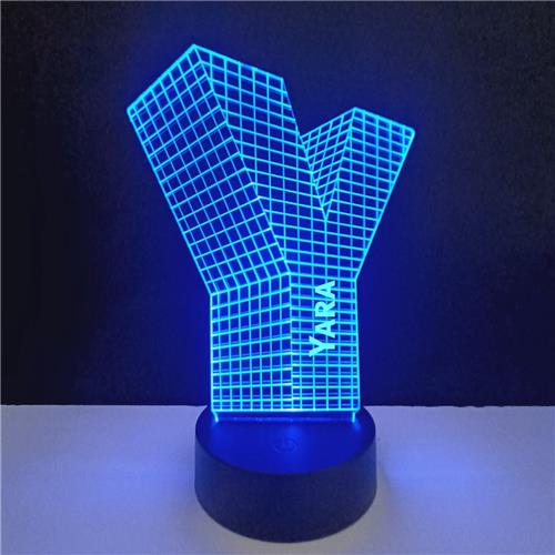 3D LED Lamp - Letter Met Naam - Yara