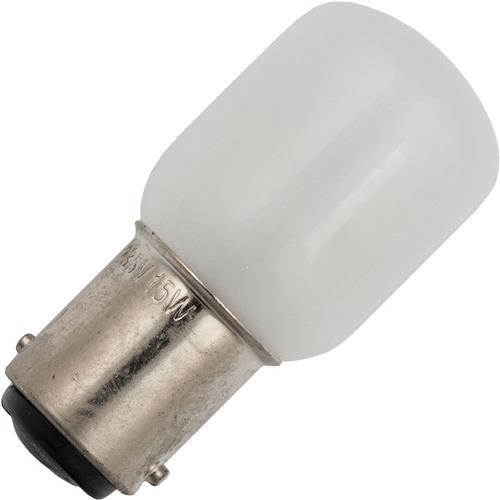 Schiefer BA15d Buis Gloeilamp | 15W 2700K 100lm 220V/230V | Dimbaar Mat