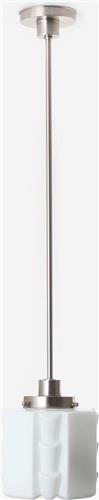Art Deco Trade - Hanglamp Expressionisme 20's Matnikkel