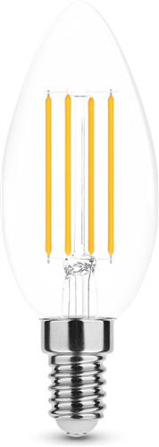 Modee E14 LED Lamp 7W - 806lm - 2700K - Warm Wit - LED Filament Kaarslamp B35 - Vervangt 115W Halogeen Gloeilamp