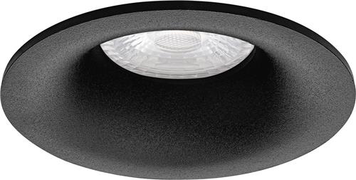 Premium Inbouwspot Jochen Zwart Verdiepte ronde spot Warm Wit (3000K) Met Philips LED