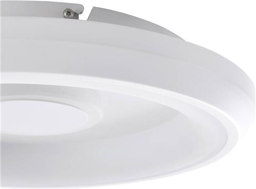 Lindby - Slimme plafondlamp - RGB - met dimmer - 1licht - Plastic, metaal - H: 7 cm - wit - Inclusief lichtbron
