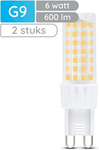 Modee LED Lamp G9 - 6W 4000K 600 LM 230V - LED Lamp insteek - Wit Licht - 2 stuks