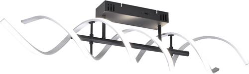 LED Plafondlamp - Plafondverlichting - Torna Sarina - 41W - Aanpasbare Kleur - Dimbaar - Rechthoek - Geborsteld Zilver - Aluminium