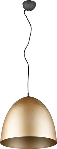 LED Hanglamp - Hangverlichting - Trion Lopez XL - E27 Fitting - 1-lichts - Rond - Mat Goud - Aluminium