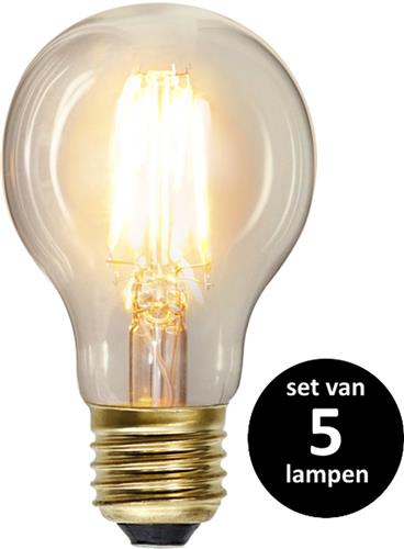 Star Trading LED Peertje (Standaard maat) lichtbron - E27 - Niet dimbaar - Super Warm Wit <2200K - 2.3 Watt - vervangt 30W Halogeen - set van 5