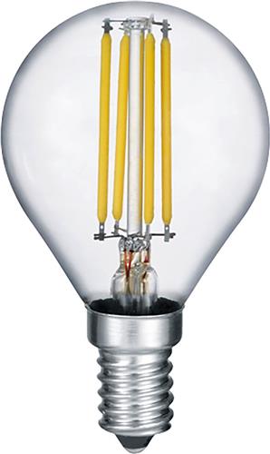 LED Lamp - Filament - Torna Tropin - E14 Fitting - 2W - Warm Wit-2700K - Transparant Helder - Glas