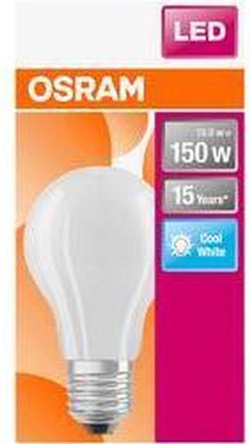 OSRAM 4058075305038 LED-lamp Energielabel D (A - G) E27 Peer 17 W Koudwit (Ø x l) 70.0 mm x 118 mm 1 stuk(s)