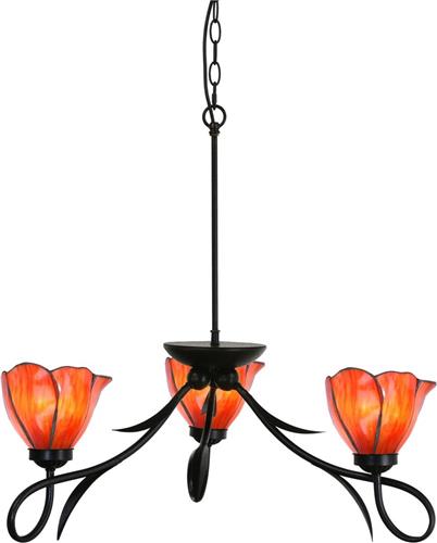 Art Deco Trade - 3 lichts Kroonluchter Lovely Tender Poppy