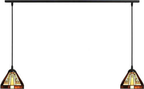 Art Deco Trade - 2 x Tiffany Rising Sun Small aan plafondbalk