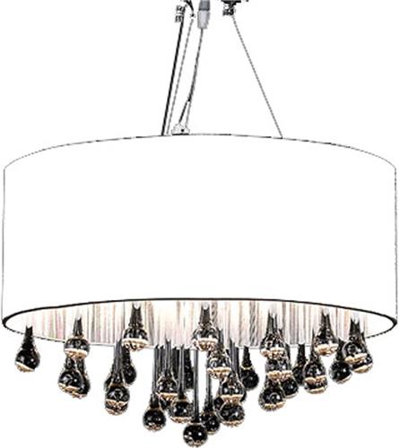 vidaXL - Kroonlucht - met - 85 - kristallen - wit