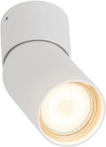 QAZQA falo - Moderne Plafondspot | Spotje | Opbouwspot - 1 lichts - L 10.8 cm - Wit - Woonkamer | Slaapkamer | Keuken