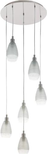 EGLO SIRACUSA hangende plafondverlichting Flexibele montage Nikkel E27 A,A+,A++,B,C,D,E