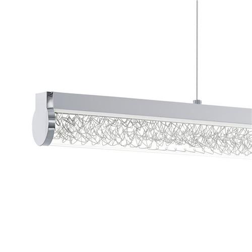 EGLO Trevelo - Hanglamp - LED - Lengte 765mm. - Chroom - Wit, Aluminium