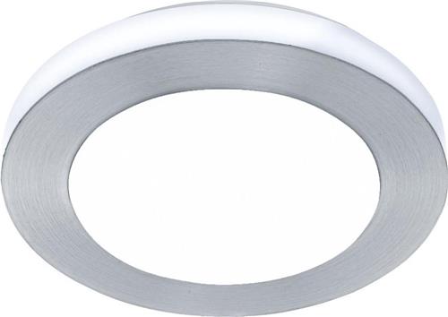 EGLO Batholino Led Carpi - Wand/Plafondlamp - 1 Lichts - Ø300mm. - Wit, Aluminium-Geborsteld - Wit
