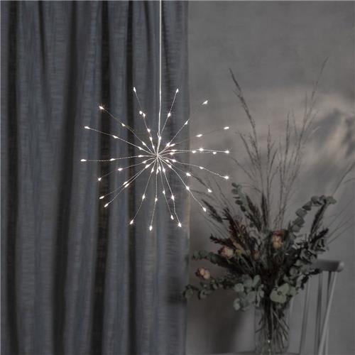 Star Trading decoratie Firework®, hanglamp, LED, timer, daglicht, batterij, interieur, 26 cm