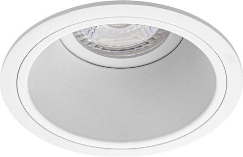 Spot Armatuur GU10 - Proma Minko Pro - GU10 Inbouwspot - Rond - Wit - Aluminium - Verdiept - Ø90mm