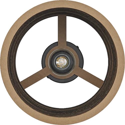 LEDVANCE tafellamp Decor Karton Cilinder bruin van golfkarton, E27, 250 mm diameter, lampenkap van gerecycled materiaal, duurzaam dankzij vervangbare lichtbron, eenvoudig te installeren