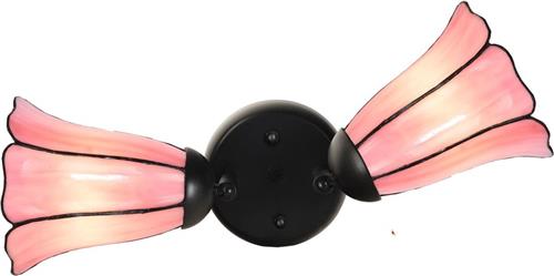 Art Deco Trade - Dubbele spot Zwart met Liseron Pink