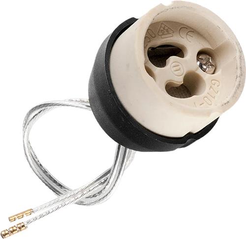 Schiefer Lamphouder | GU10 GZ10 | KeramiekSchiefer | Lamp holder Ceramic GZ10 (GU10) 12 cm doorzichtige draad