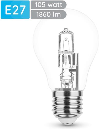 Modee E27 Halogeen Lamp Dimbaar 105W ECO - 1860lm - 2700K - Warm Wit - ECO Halogeen A55