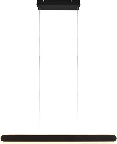 LED Hanglamp - Torna Clio - 48W - Aanpasbare Kleur - Rond - Mat Zwart - Metaal