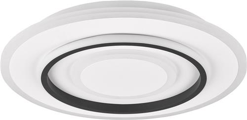 LED Plafondlamp - Trion Gora - 46W - Aanpasbaar kleur - Dimbaar - Rond - Mat Wit - Metaal