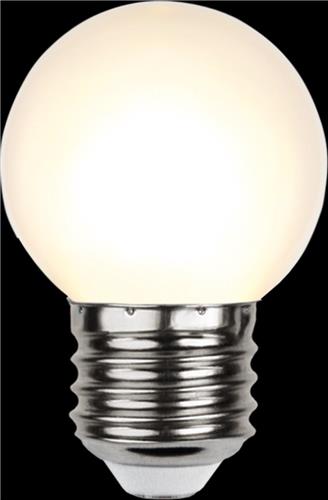 Prikkabel - Kogellamp - E27 - 1W - Extra Warm Wit - 2700K - Opaal