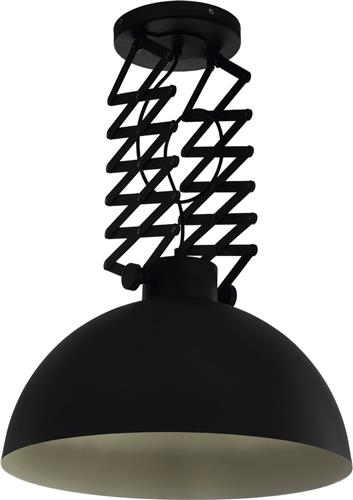 EGLO Donington Plafondlamp - E27 - Ø 45 cm - Zwart/Crème