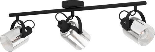 EGLO Berregas Spot - E27 - 77,5 cm - Zwart/Grijs