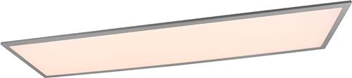 LED Plafondlamp - Plafondverlichting - Trion Tirus XL - 34W - Aanpasbare Kleur - Afstandsbediening - Dimbaar - Rechthoek - Mat Titaan - Aluminium