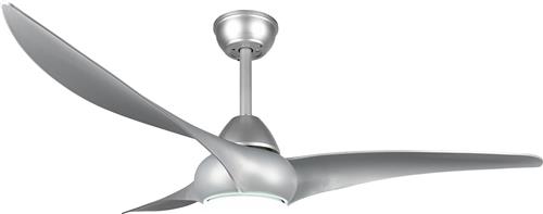 LED Plafondlamp met Ventilator - Plafondventilator - Trion Alasin - 20W - Aanpasbare Kleur - Afstandsbediening - Dimbaar - Rond - Mat Titaan - Kunststof