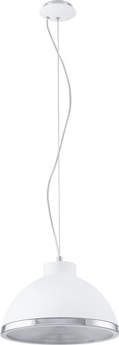 EGLO Debed - Hanglamp - 1 Lichts - Wit, Chroom - Helder