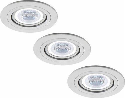 Philips Pittsburg - Inbouwspots - LED - Ø91mm - Wit - Aluminium - Set 3 spots